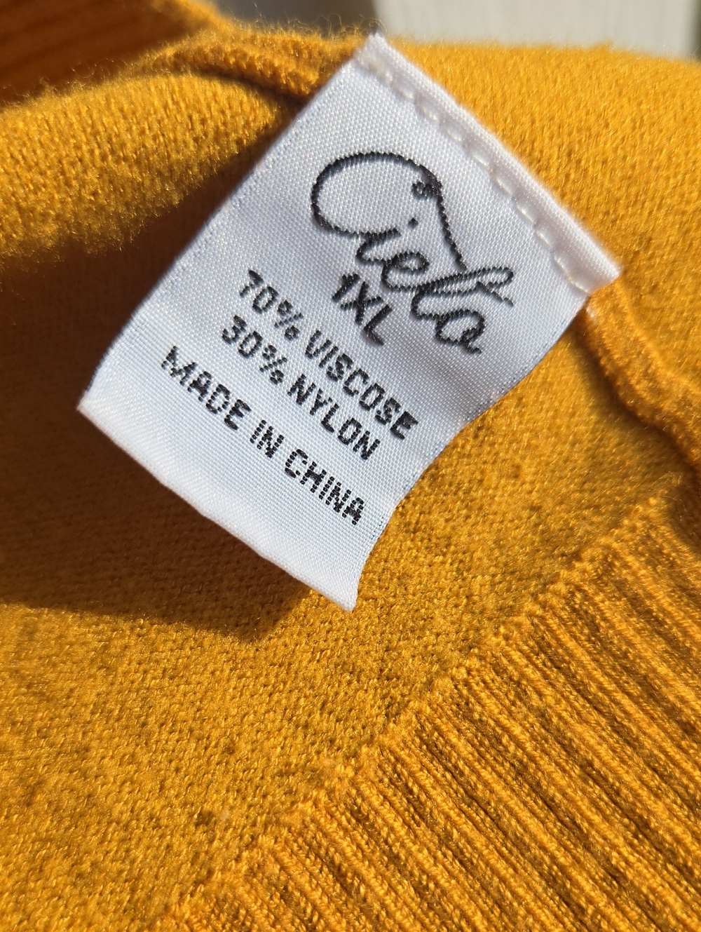 Cielo Women's Golden Yellow Open-Front Cardigan - Picture 3 of 4